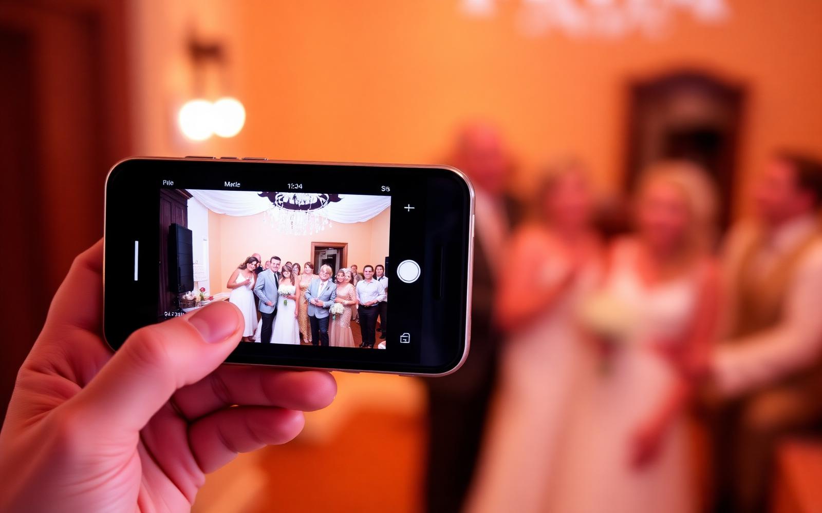 Klantportaal met galerij op een telefoon